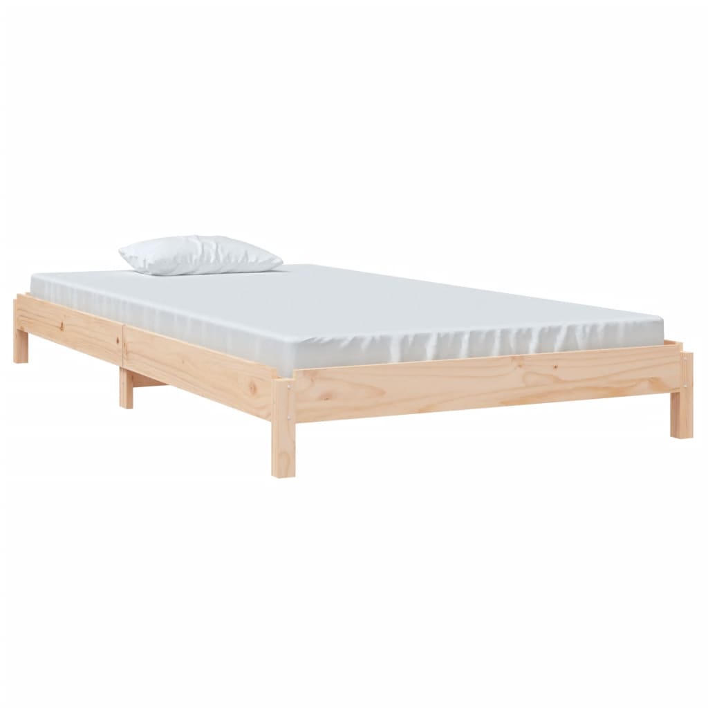 Letto Impilabile 100x200cm in Legno Massello di Pino cod mxl 57860