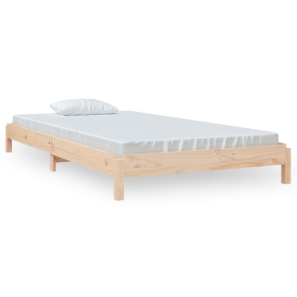 Letto Impilabile 90x200cm in Legno Massello di Pino 820392