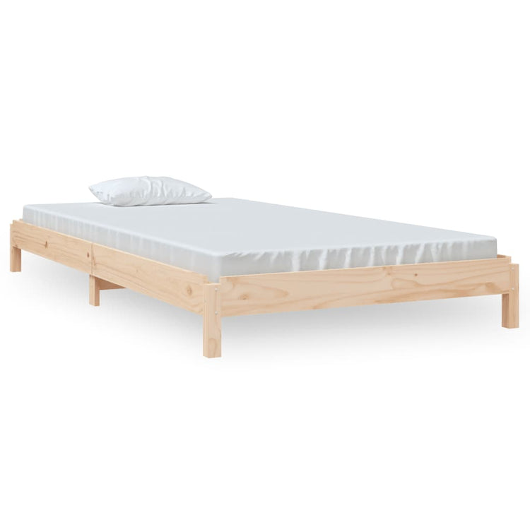 Letto Impilabile 80x200cm in Legno Massello di Pino