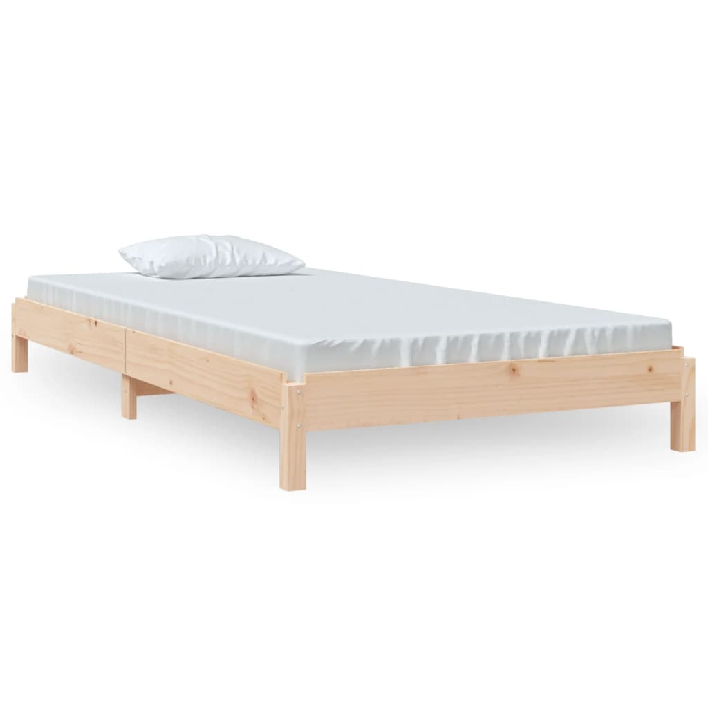 Letto Impilabile 90x190 cm in Legno Massello di Pino cod mxl 63659