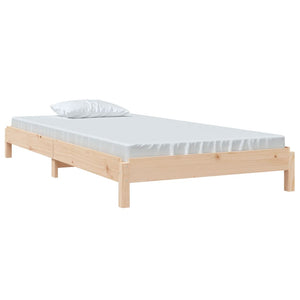 Letto Impilabile 90x190 cm in Legno Massello di Pino cod mxl 63659