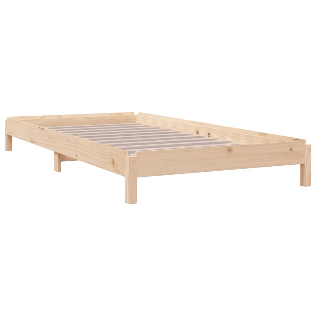 Letto Impilabile 90x190 cm in Legno Massello di Pino cod mxl 63659