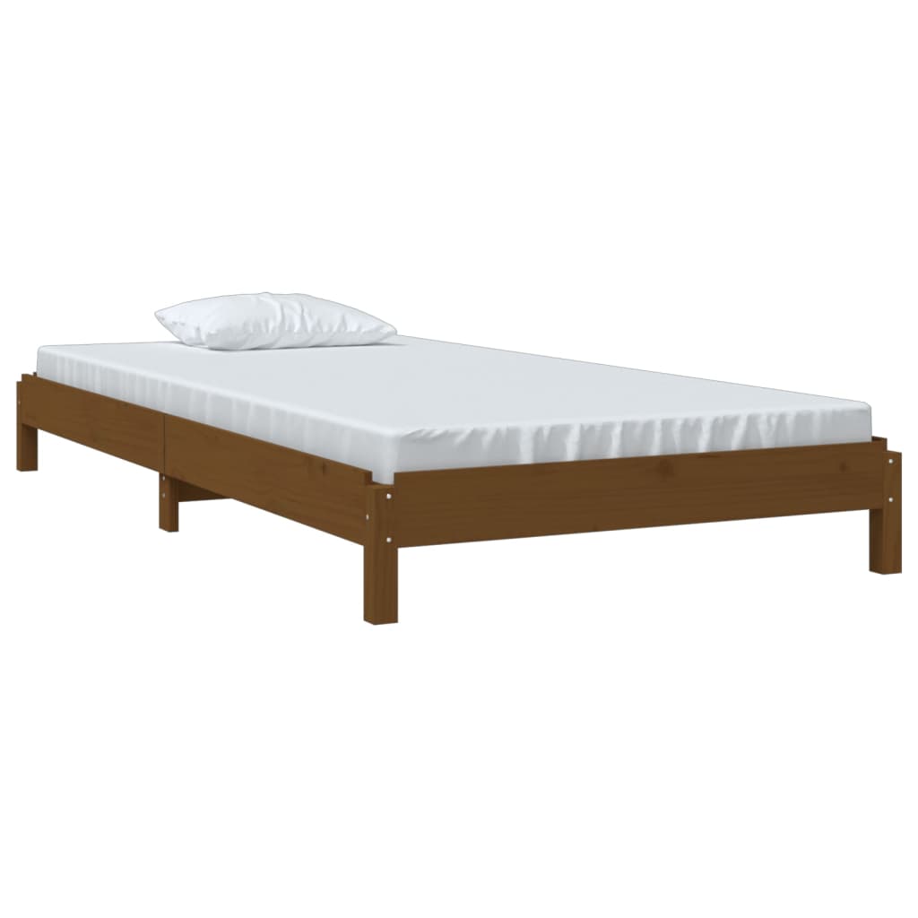 Letto Impilabile Miele 90x190 cm in Legno Massello di Pino 820405