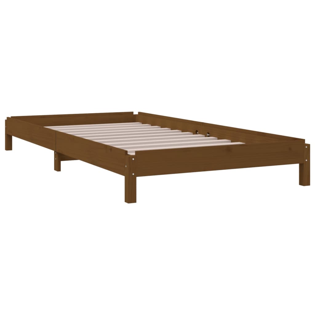 Letto Impilabile Miele 90x190 cm in Legno Massello di Pino 820405