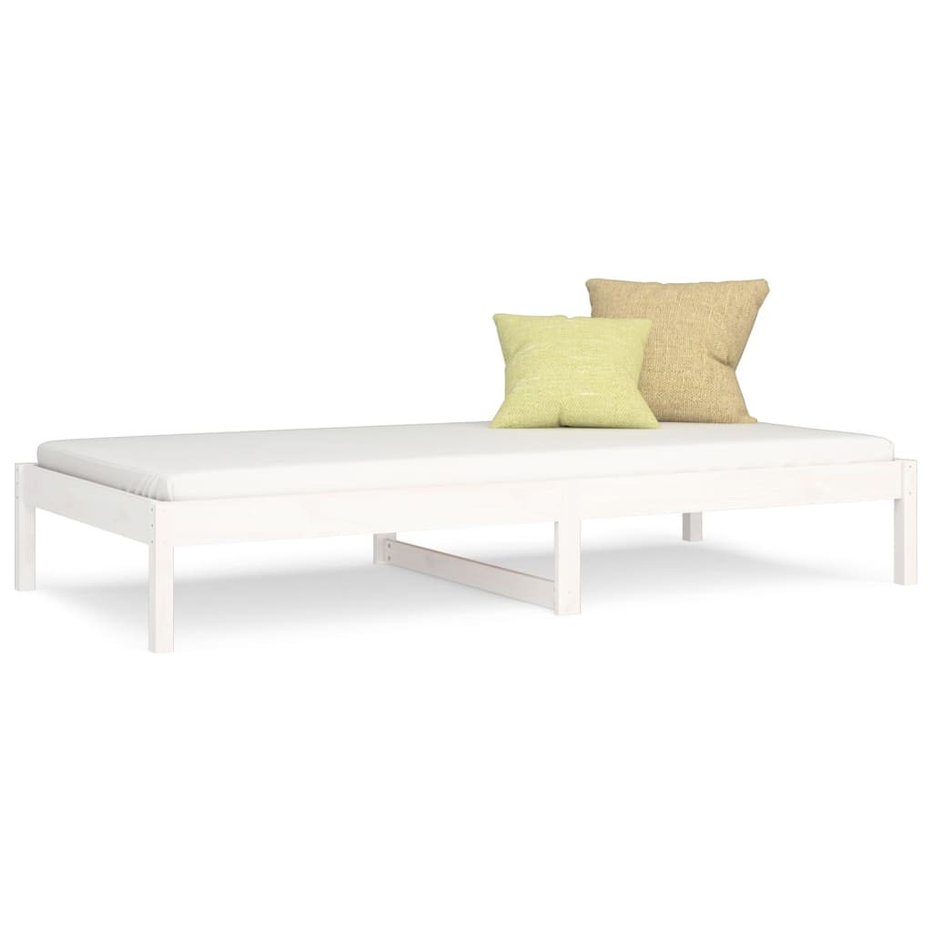 Dormeuse Bianca 90x200 cm in Legno Massello di Pino cod mxl 58319