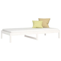 Dormeuse Bianca 90x200 cm in Legno Massello di Pino cod mxl 58319