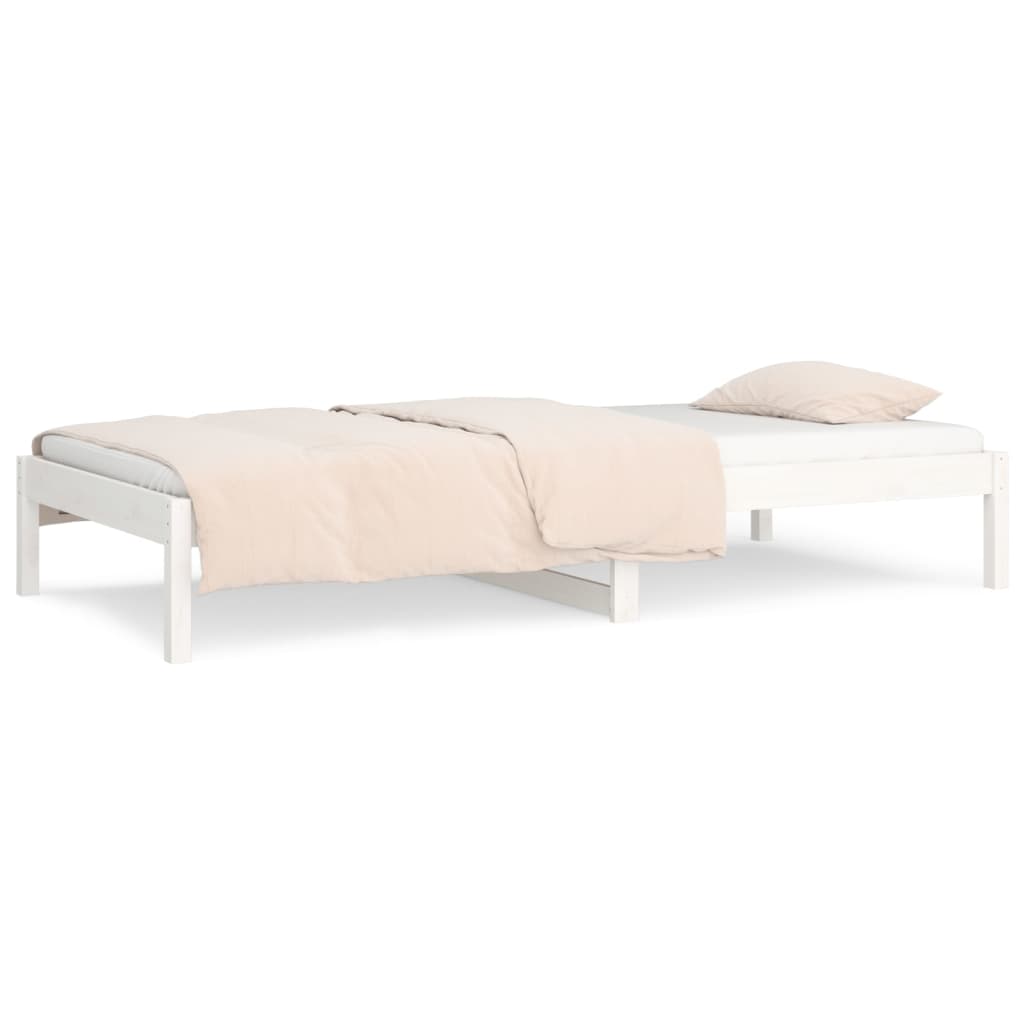 Dormeuse Bianca 90x200 cm in Legno Massello di Pino cod mxl 58319