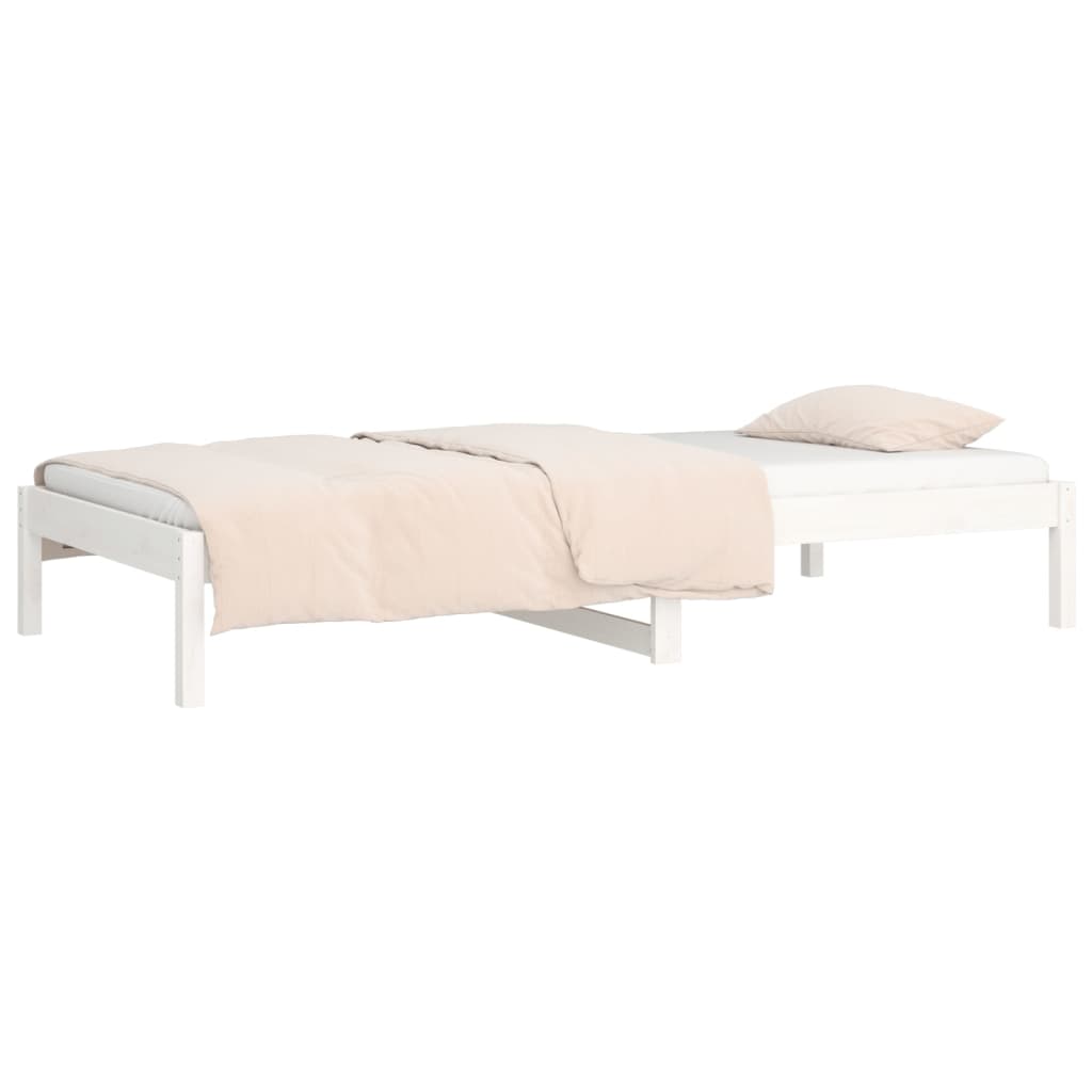 Dormeuse Bianca 90x200 cm in Legno Massello di Pino cod mxl 58319