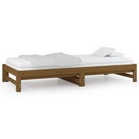 Dormeuse Estraibile senza Materasso Marrone Ambra 2x(90x200) cm 820430