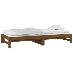 Dormeuse Estraibile senza Materasso Marrone Ambra 2x(90x200) cm 820430