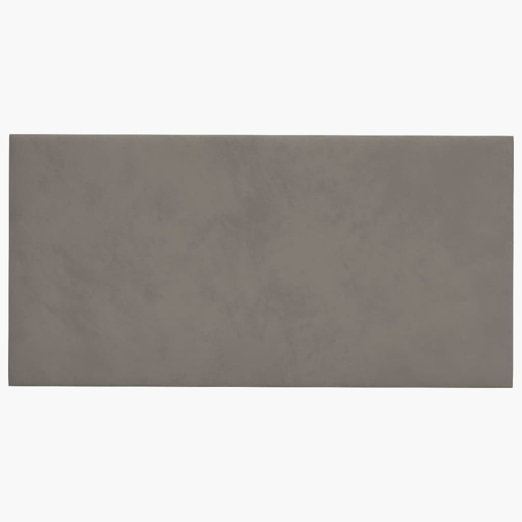 Pannelli Murali 12 pz Grigio Chiaro 60x30 cm in Velluto 2,16 m² 343863