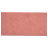 Pannelli Murali 12 pz Rosa 60x30 cm in Velluto 2,16 m² 343866