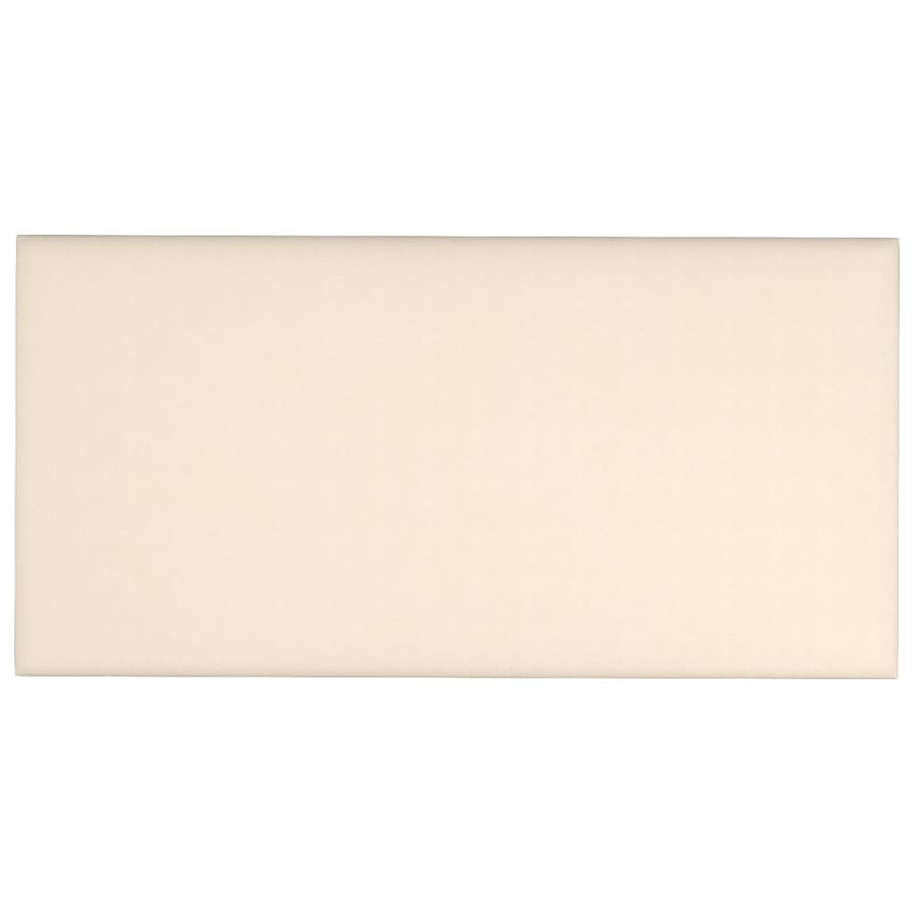 Pannelli Murali 12 pz Crema 60x30 cm Velluto 2,16 m² 343871