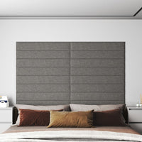 Pannelli Murali 12 pz Grigio Chiaro 90x15 cm Tessuto 1,62 m² cod mxl 20112