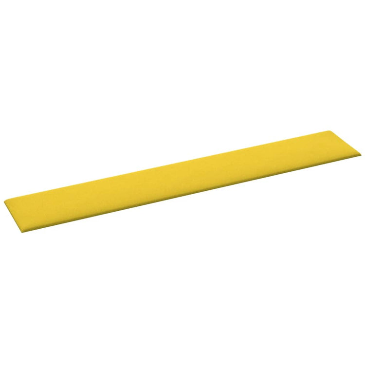 Pannelli Murali 12 pz Giallo Scuro 90x15 cm Tessuto 1,62 m² cod mxl 5876