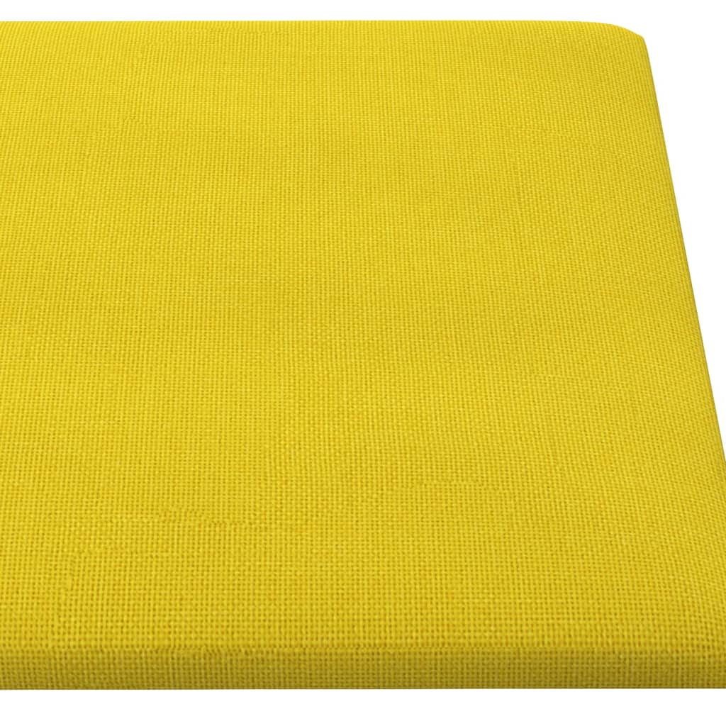 Pannelli Murali 12 pz Giallo Scuro 90x15 cm Tessuto 1,62 m² cod mxl 5876