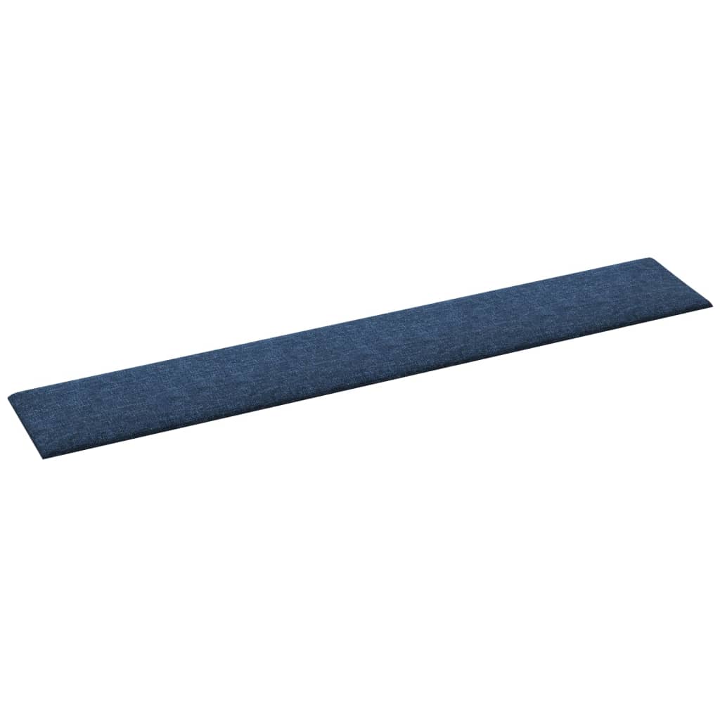 Pannelli Murali 12 pz Blu 90x15 cm Tessuto 1,62 m² 343882