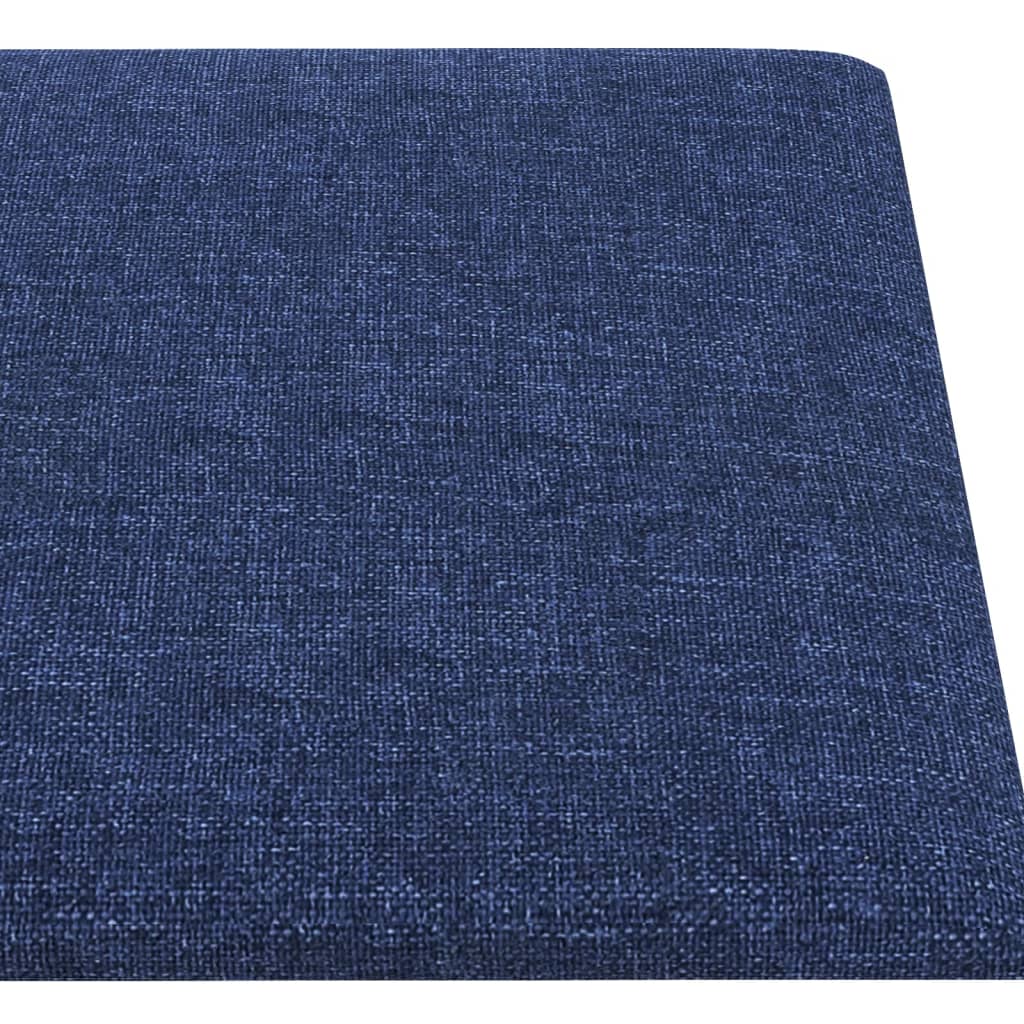 Pannelli Murali 12 pz Blu 90x15 cm Tessuto 1,62 m² 343882