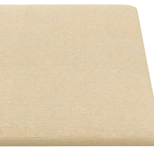 Pannelli Murali 12 pz Crema 90x15 cm Tessuto 3,24 m² cod mxl 18070