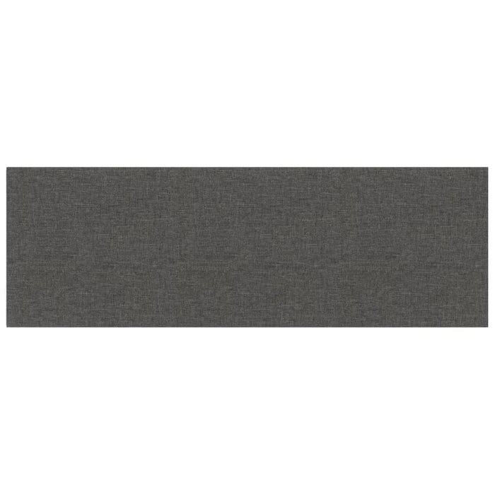 Pannelli Murali 12 pz Grigio Scuro 90x30 cm Tessuto 3,24 m² 343902