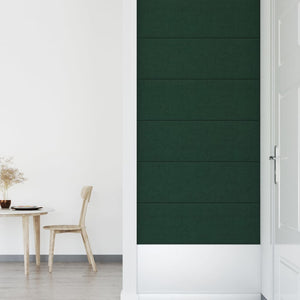 Pannelli Murali 12 pz Verde Scuro 90x30 cm in Tessuto 3,24 m² cod mxl 27965