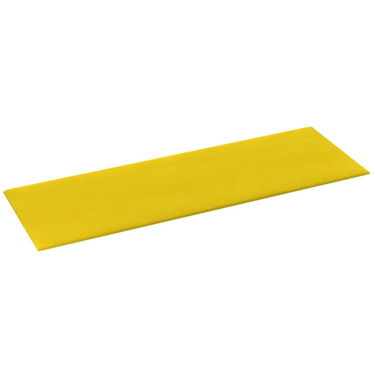 Pannelli Murali 12 pz Giallo Scuro 90x30 cm Tessuto 3,24 m² cod mxl 5892