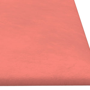 Pannelli Murali 12 pz Rosa 90x30 cm Velluto 3,24 m²