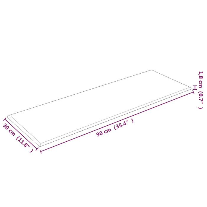 Pannelli Murali 12 pz Rosa 90x30 cm Velluto 3,24 m²