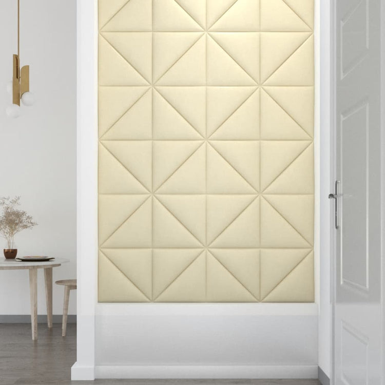 Pannelli Murali 12 pz Crema 30x30 cm in Similpelle 0,54 m² cod mxl 25427