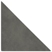 Pannelli Murali 12 pz Grigio Scuro 30x30 cm in Velluto 0,54 m²