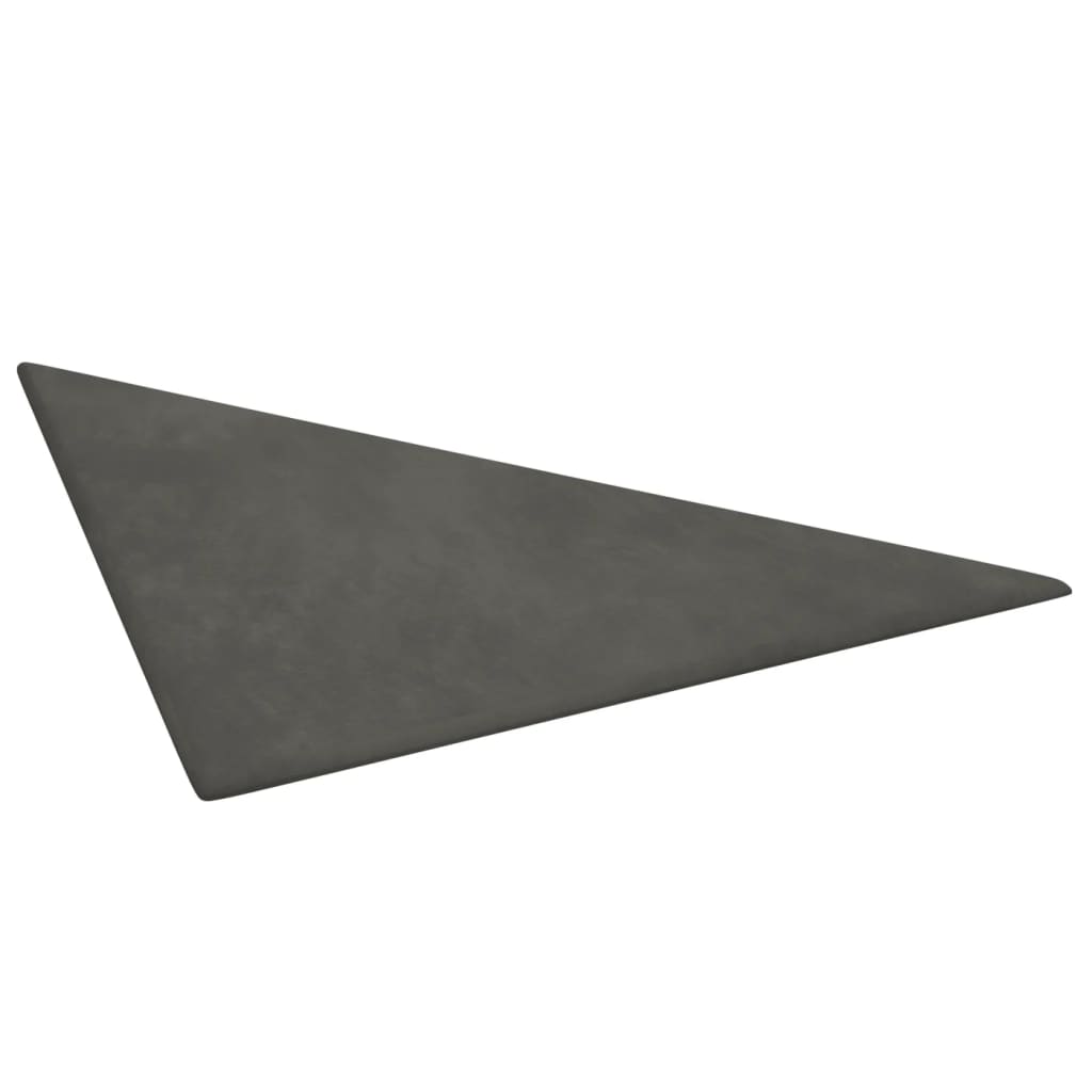 Pannelli Murali 12 pz Grigio Scuro 30x30 cm in Velluto 0,54 m² 343948