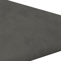 Pannelli Murali 12 pz Grigio Scuro 30x30 cm in Velluto 0,54 m² 343948