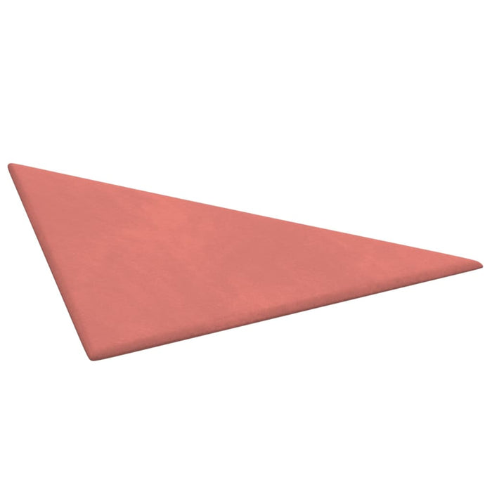 Pannelli Murali 12 pz Rosa 30x30 cm Velluto 0,54 m²