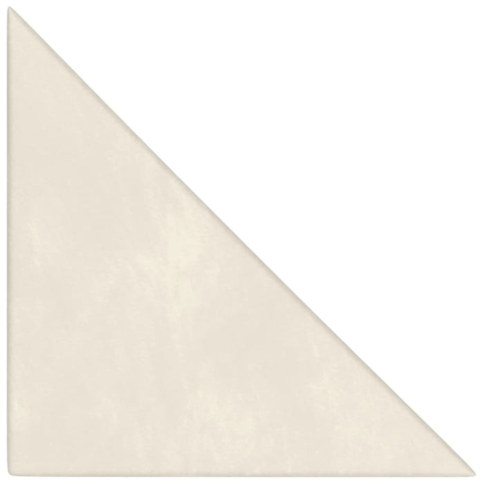 Pannelli Murali 12 pz Crema 30x30 cm Velluto 1,08 m² cod mxl 68689