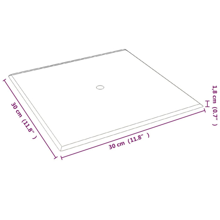 Pannelli Murali 12 pz Grigio Scuro 30x30 cm in Tessuto 1,08 m² 343958