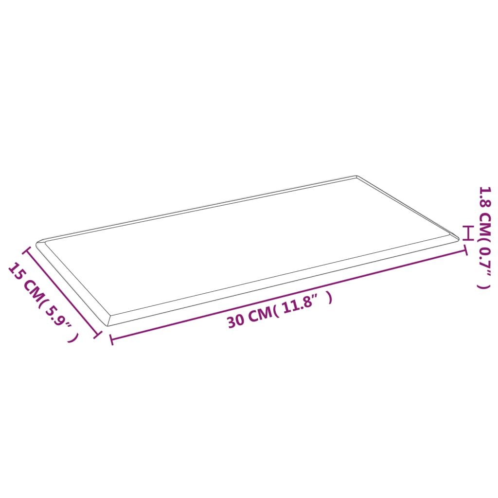 Pannelli Murali 12 pz Neri 30x15 cm in Similpelle 0,54 m² cod mxl 68697