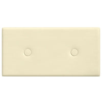 Pannelli Murali 12 pz Crema 30x15 cm in Similpelle 0,54 m² cod mxl 33040