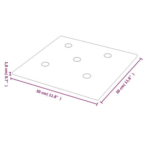 Pannelli Murali 12 pz Neri 30x30 cm Similpelle 1,08 mq cod 12403