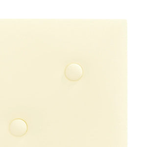 Pannelli Murali 12 pz Crema 30x30 cm Similpelle 1,08 m²