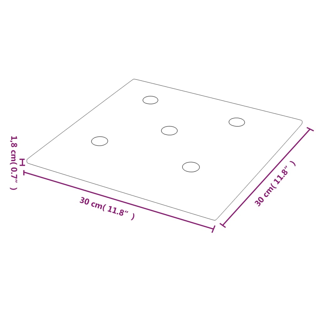 Pannelli Murali 12 pz Marroni 30x30 cm Similpelle 1,08 m² cod mxl 25669