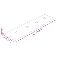 Pannelli Murali 12 pz Neri 60x15 cm Similpelle 1,08 m² cod mxl 68696