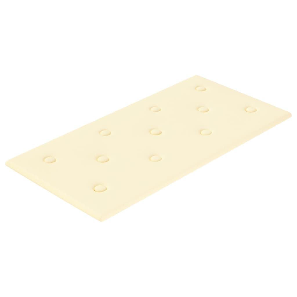 Pannelli Murali 12 pz Crema 60x30 cm Similpelle 2,16 m² cod mxl 12071