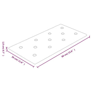 Pannelli Murali 12 pz Crema 60x30 cm Similpelle 2,16 m² cod mxl 12071