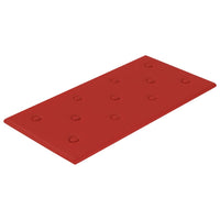 Pannelli Murali 12 pz Rosso Vino 60x30 cm Similpelle 2,16 m²