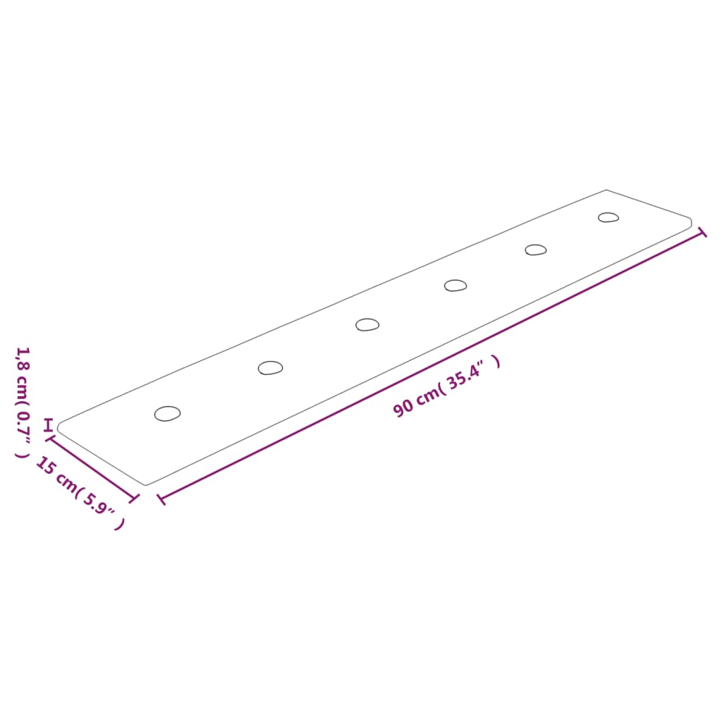 Pannelli Murali 12 pz Grigi 90x15 cm in Similpelle 1,62 m²