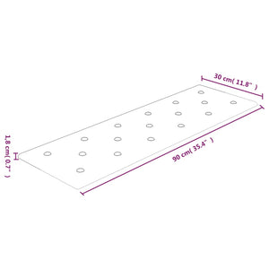 Pannelli Murali 12 pz Rossi 90x30 cm in Similpelle 3,24 m² cod mxl 25670