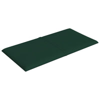 Pannelli Murali 12 pz Verde Scuro 30x15 cm Tessuto 0,54 m² 344014