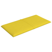 Pannelli Murali 12 pz Giallo chiaro 30x15 cm Tessuto 0,54 m² 344018