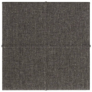 Pannelli Murali 12 pz Grigio Scuro 30x30 cm in Tessuto 1,08 m² 344032