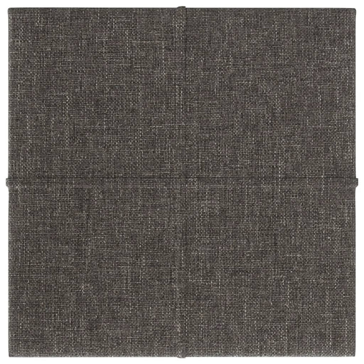 Pannelli Murali 12 pz Grigio Scuro 30x30 cm in Tessuto 1,08 m² 344032